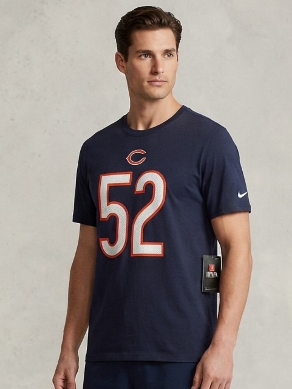 Chicago Bears 52 Khalil Mack Nike Blue Sports Jersey Dri-Fit T-Shirt Size XXL